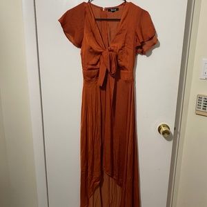 High Low Satin Dress